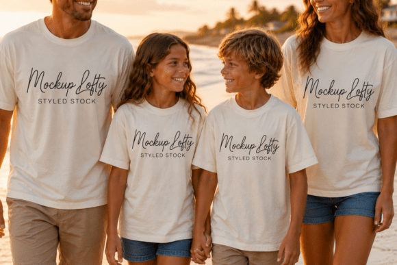 Comfort Colors 1717 Summer Family Mockup: Elevating Brand Storytelling Through Thoughtful Visuals