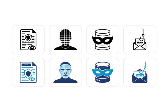 Cyber Security Privacy Icons
