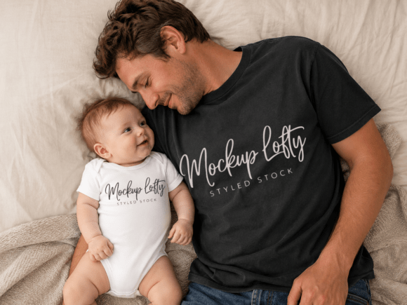 Daddy and Me CC1717 T-shirt Mockup 12