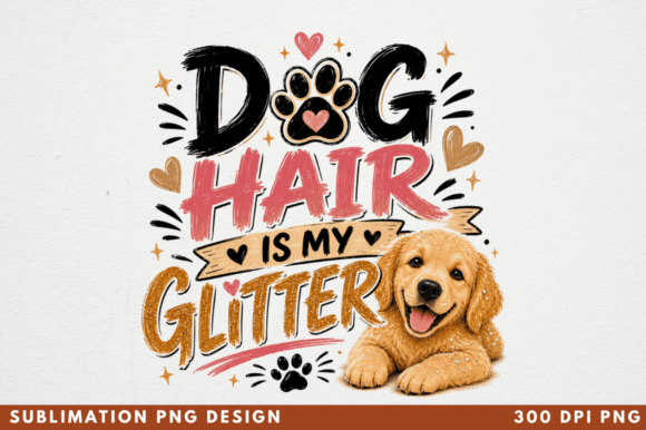Dog Hair Is My Glitter: Why This Sublimation PNG Design Is a Creative Game-Changer for Crafters & Small Businesses