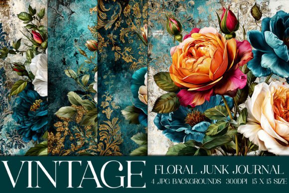 Elegant Floral Backgrounds, S20: Where Vintage Craftsmanship Meets Modern Creative Workflow