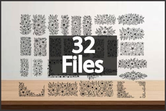 Floral Borders and Frames Line Art: A Creative Powerhouse for Crafters, Designers & Educators