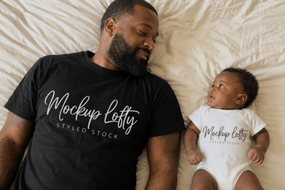 Gildan 5000 Daddy and Me Mockup 22