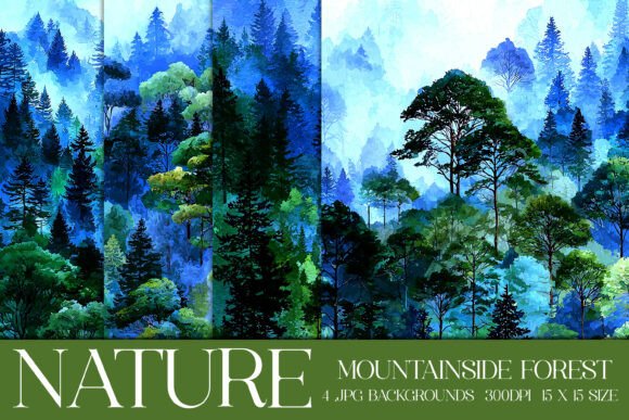 Mountainside Forest Backgrounds, S3