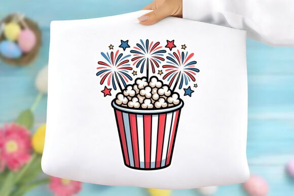 Patriotic Popcorn PNG
