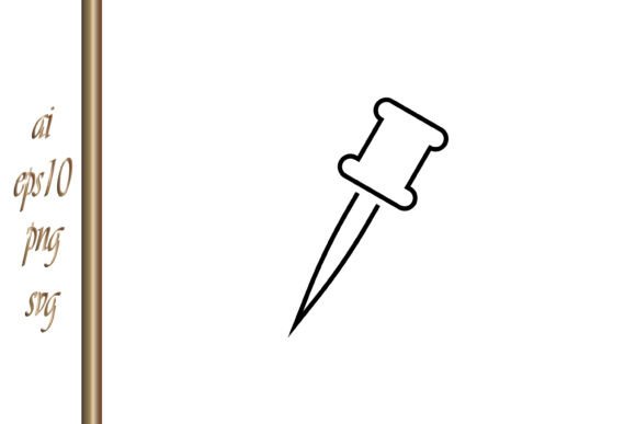 Pin Pointer Icon Outline GPS Needle