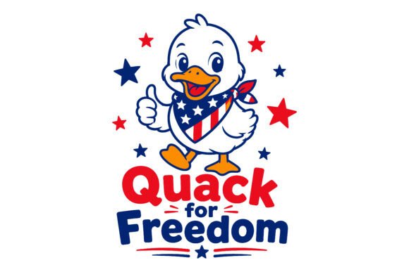 Quack for Freedom Patriotic Duck