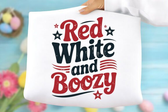 Red White and Boozy PNG: Your 4th of July PNG Done Right