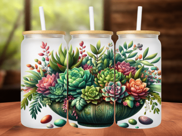 Succulent Garden Art 16oz Tumbler Wrap: A Strategic Creative Asset for Modern Makers