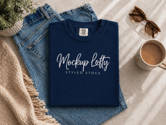 Why the True Navy C1717 Flat Lay T-shirt Mockup Is a Game-Changer for Designers and Brands